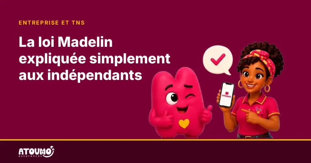 Lina montre l'application Atoumo, Mo approuve — la loi Madelin pour les indépendants